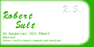 robert sult business card